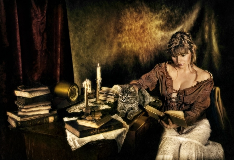 Zátiší se čtoucí ženou II.