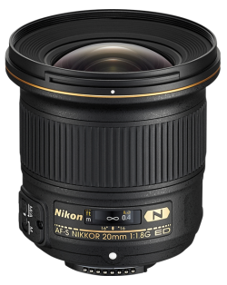 Pevný objektiv AF-S 20 mm 1.8 G ED