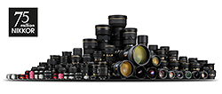 75 milionů objektivů Nikkor