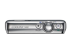 Nikon Coolpix S02 - horní strana